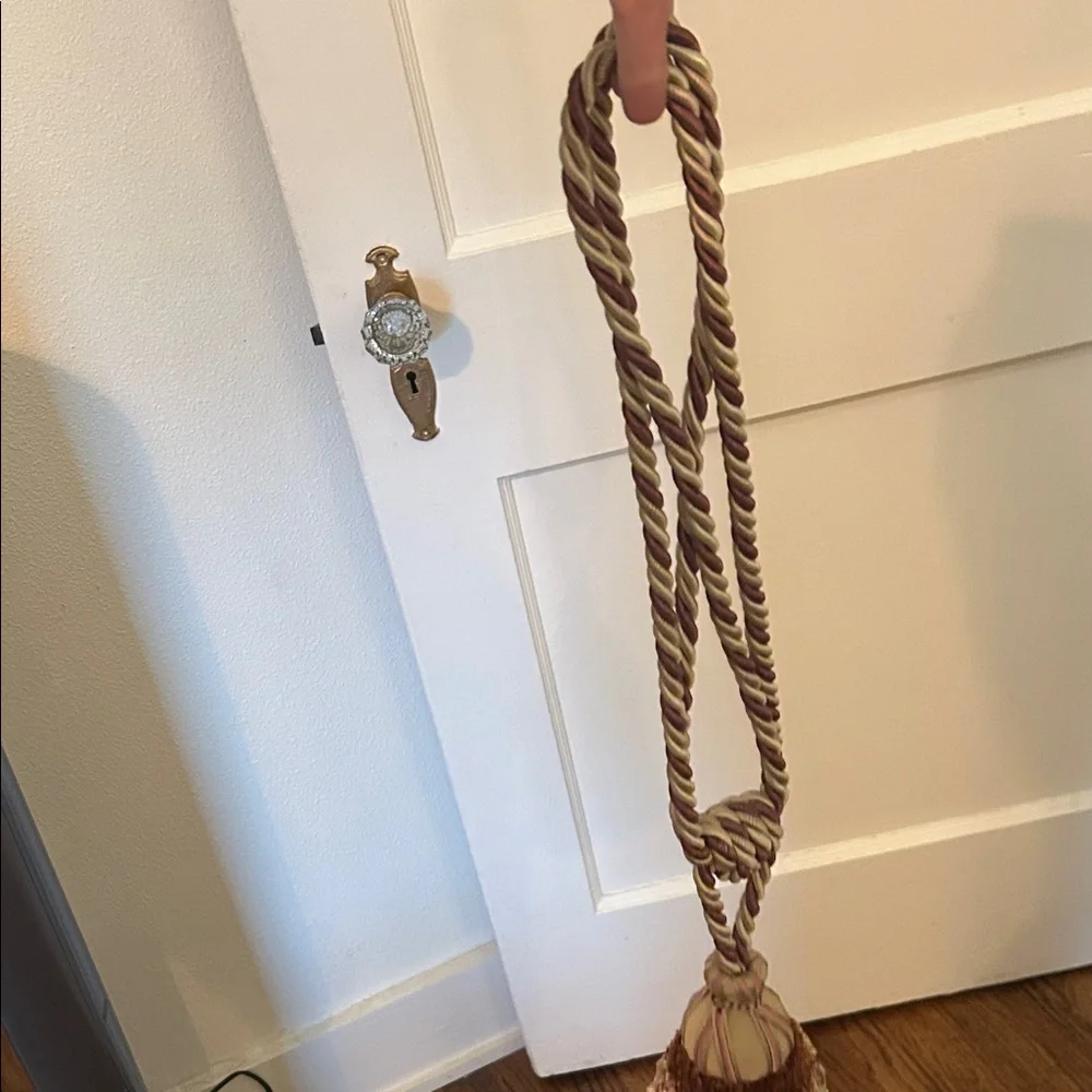 Chic Mauve, Brown, Gold and Cream Extra Large Tassel